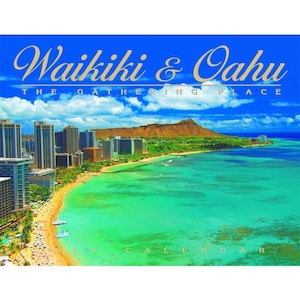 《Hawaii直輸入》ABCストア　ハワイアンカレンダー　Waikiki & Oahu　ワイキキ＆オアフ　2022