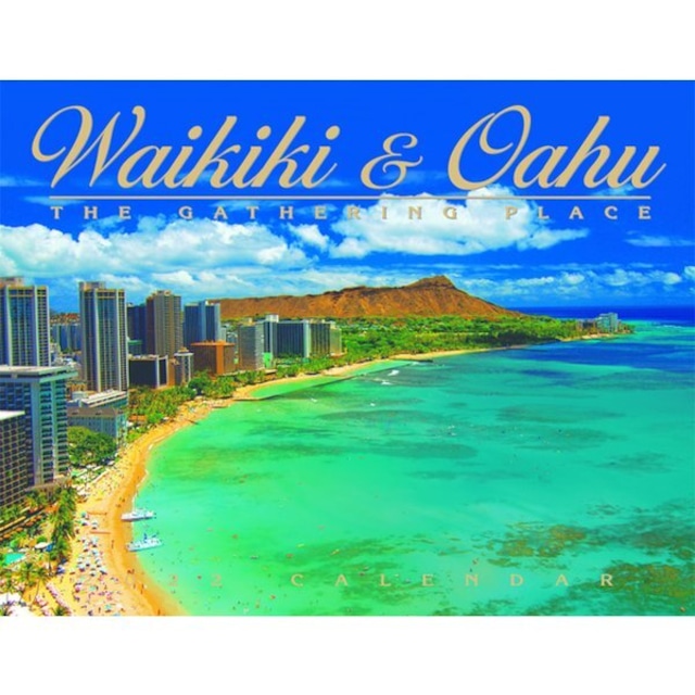 《Hawaii直輸入》ABCストア　ハワイアンカレンダー　Waikiki & Oahu　ワイキキ＆オアフ　2022