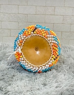 【Mサイズ】ひょうたん製シェケレ Shekere 蝶のゆらめき