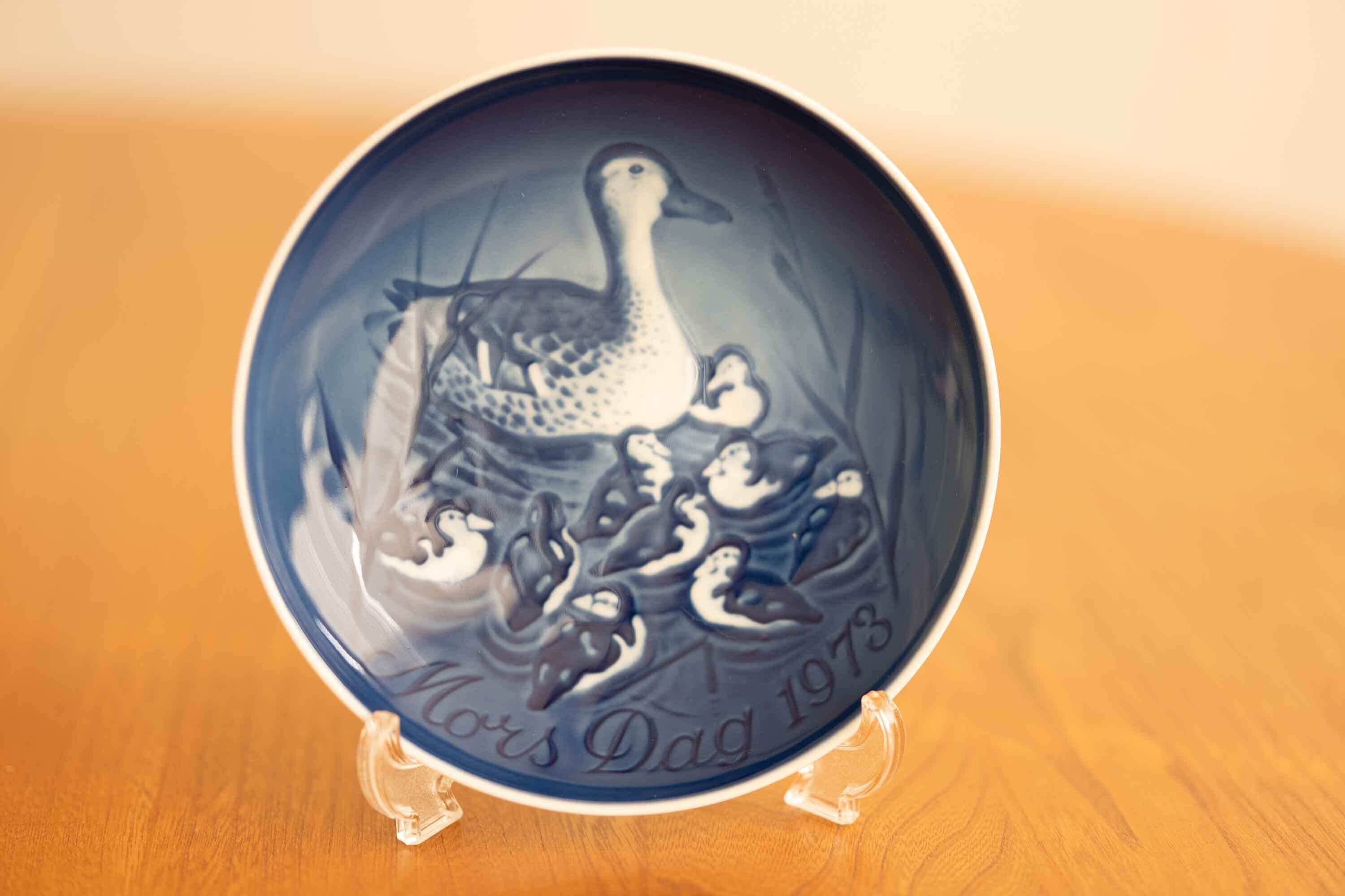 B&G ビングオーグレンダール マザーズデイプレート　1973年　鴨の親子