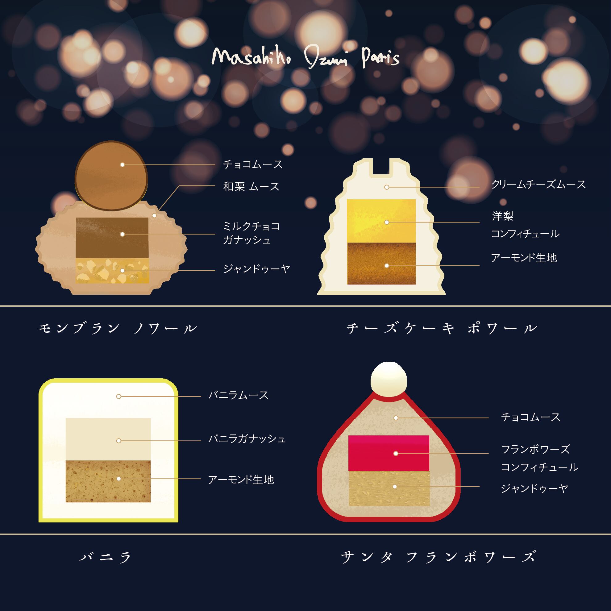 12月20日.土.専用］ピスタチオ サパン｜人気のツリーケーキに、4つの