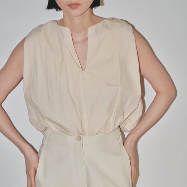 quui 2way gather blouse【cream】完売品 Todayful 2way Gather Blouse