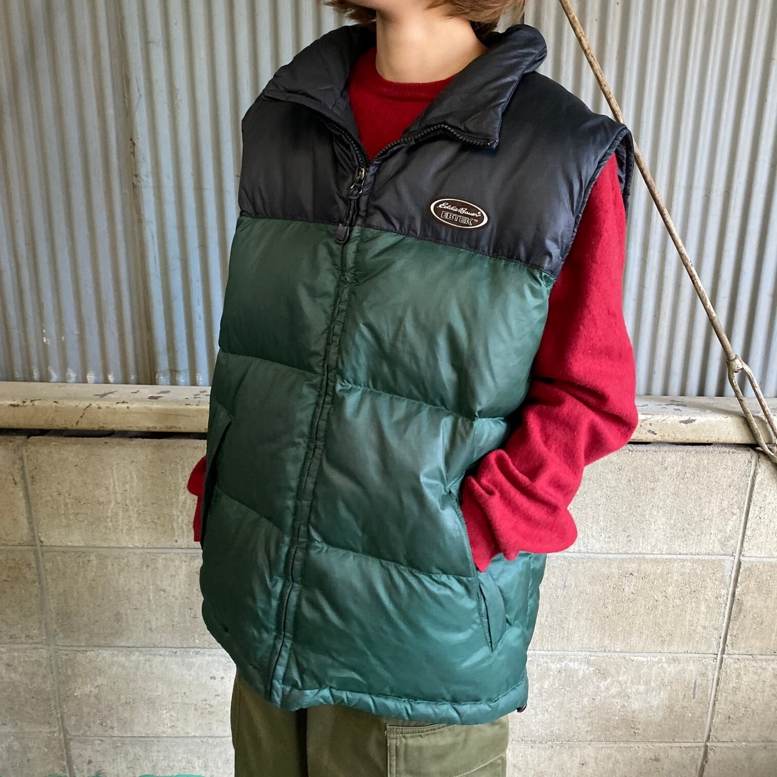 00s エディーバウアー Eddie Bauer ダウンベスト ブラック XL