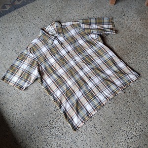 チェック柄 ポリコットンシャツ used [307048]