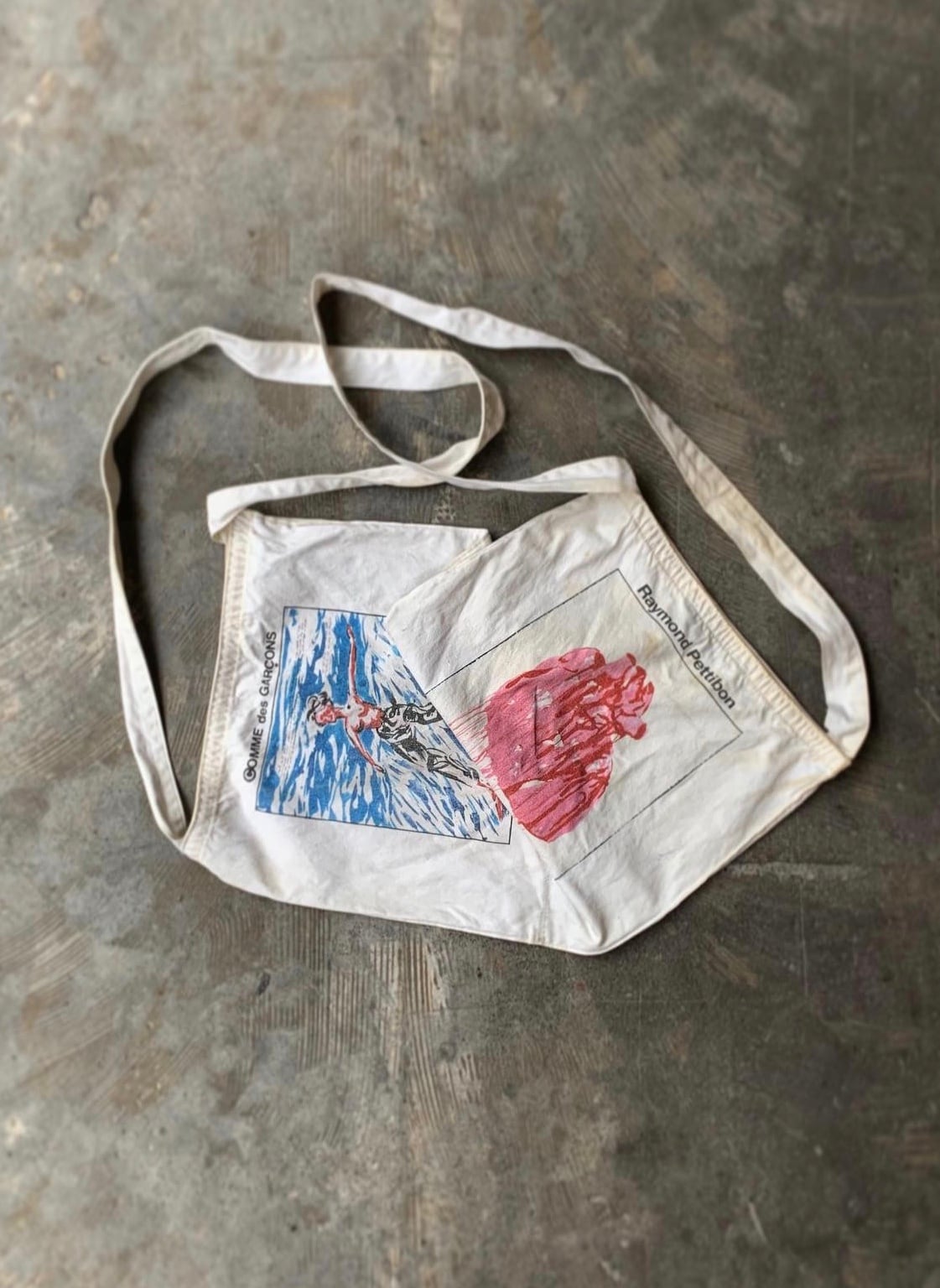 Comme des Garcons × Raymond Pettibon / Canvas Shoulder Bag | TAPATAPP 2nd  powered by BASE