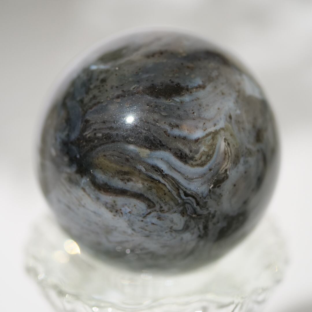 アイビスジャスパー　スフィア Ibis Jasper Sphere – Aquarius Crystals and Gems