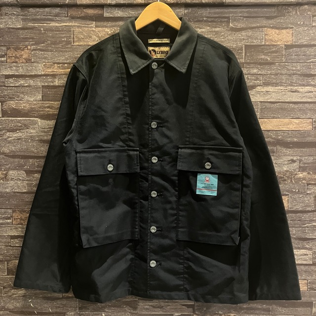 LYBRO NIGEL CABOURN MOLESKIN COVERALL BLACK