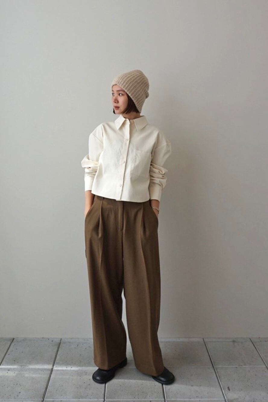 TODAYFUL Over Shoulder Shirts オーバーショルダーシャツ Ecru 