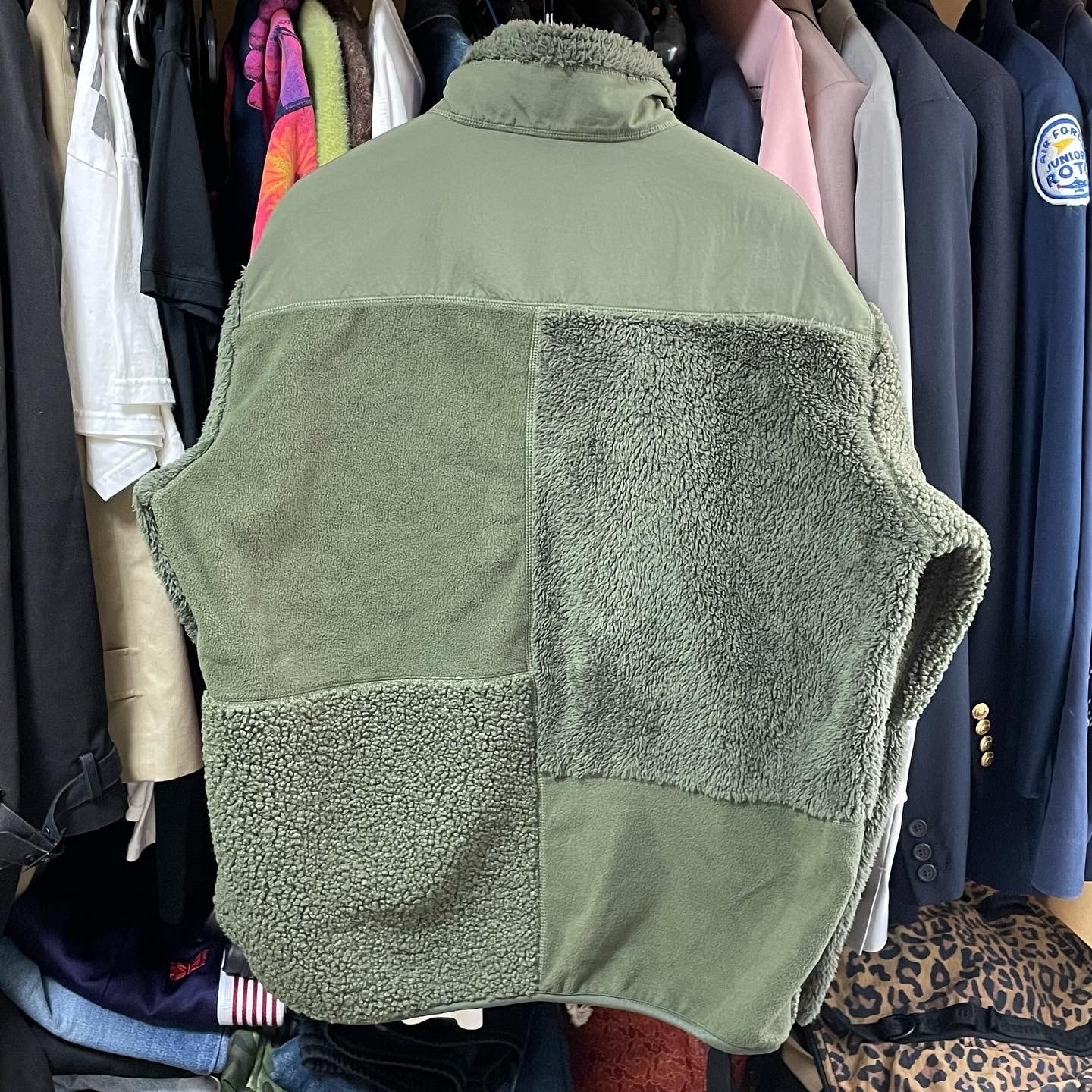 古着屋michanメンズユニクロ Engineered Garments（L）ボアブルゾン　ブラック