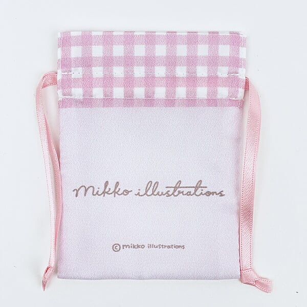 mikko illustrations ミッコ ムース まめ巾着 日本製 | キャラクター