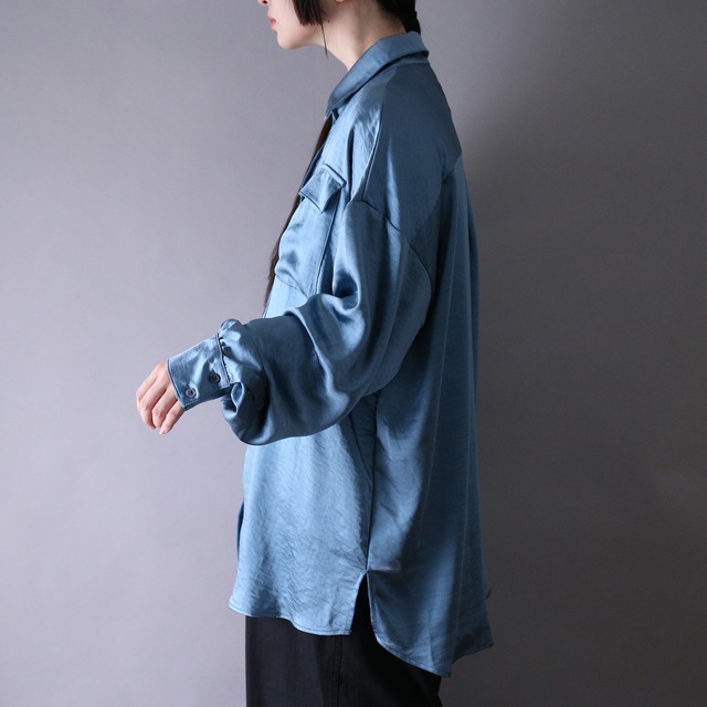 ice blue good coloring over silhouette shirt