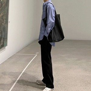 シンプルベーシックストライプシャツ　MT0080197