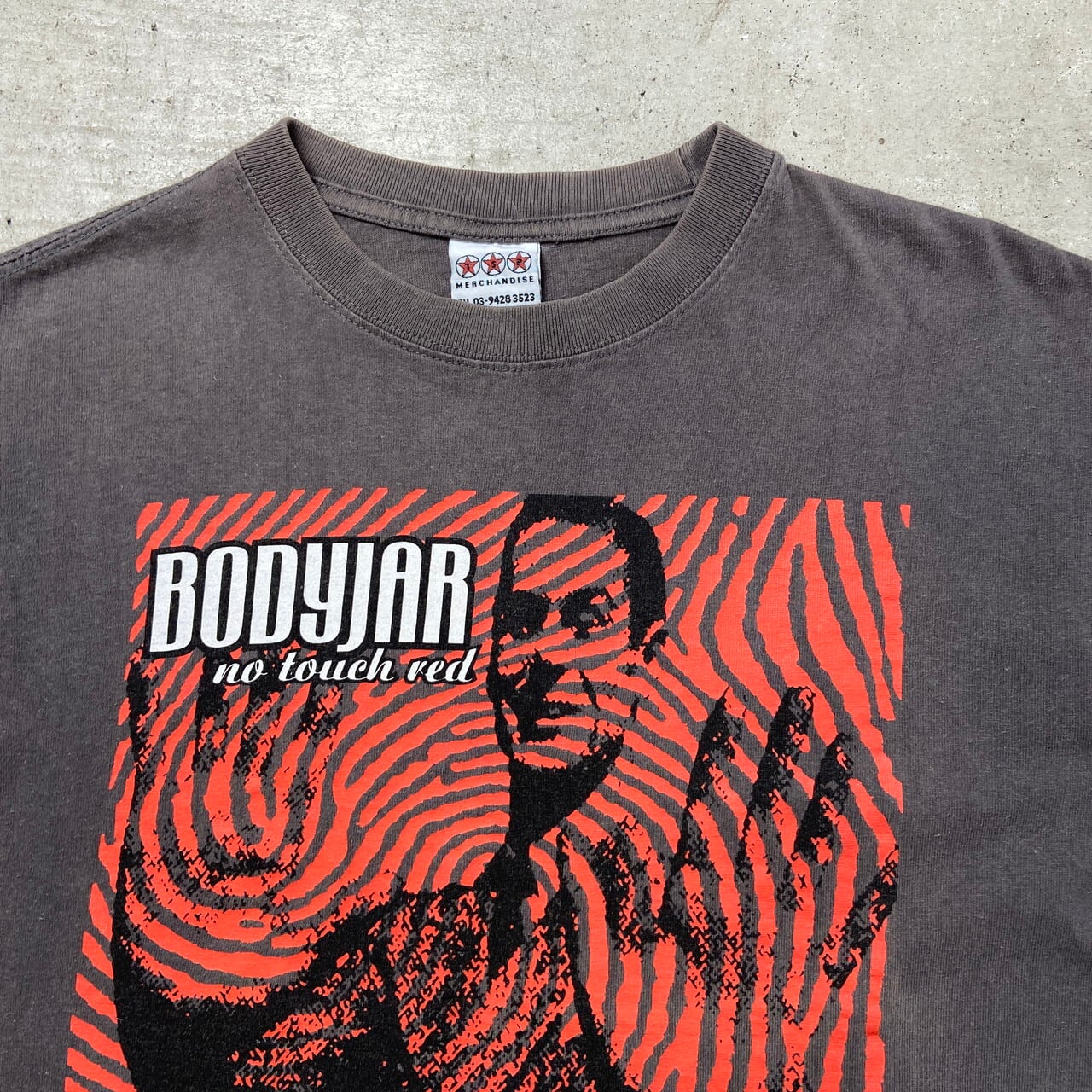 00年代 BODYJAR no touch red バンドTシャツ バンT メンズM 古着 00s