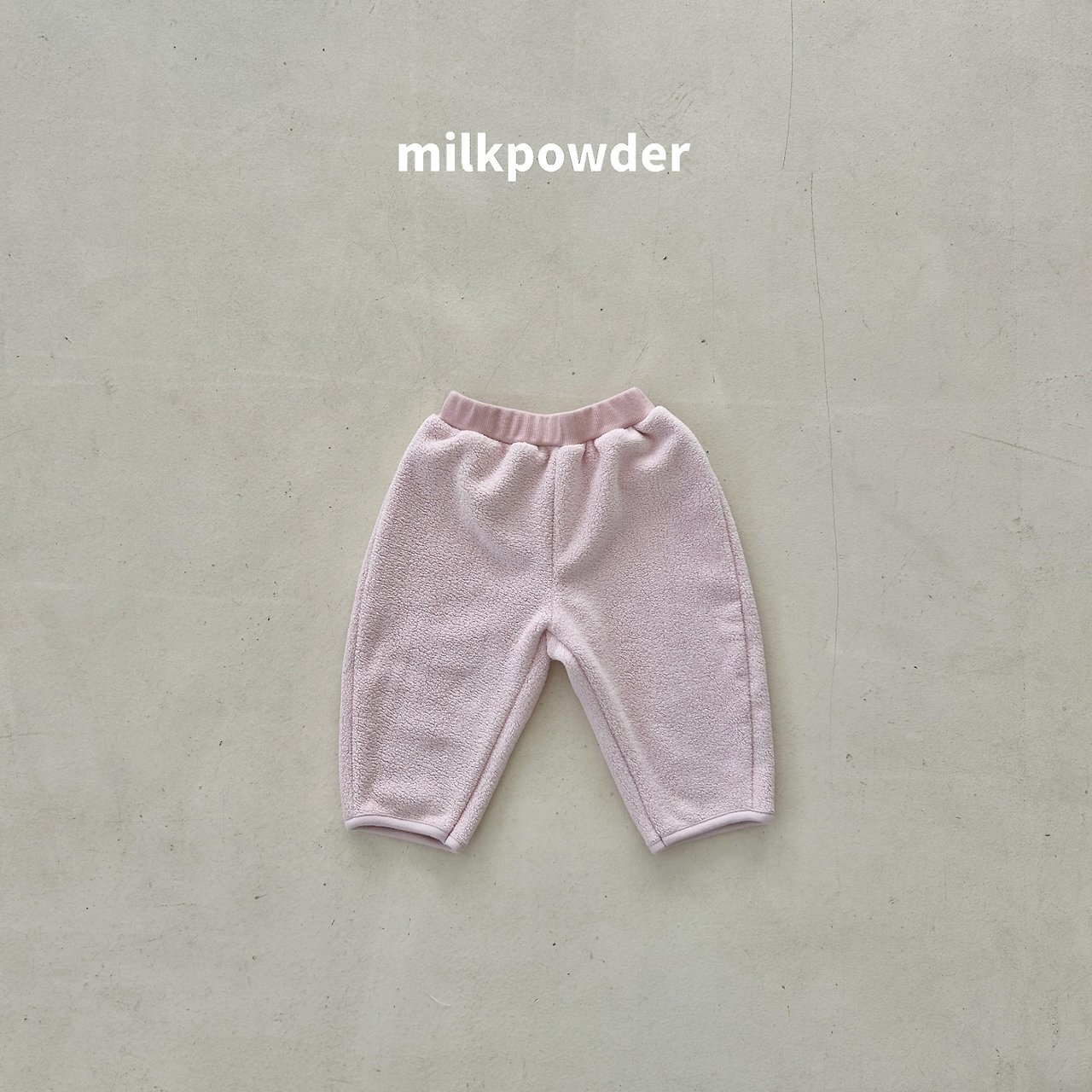 ミルクパウダー / milkpowder / ポグニフリースパンツ / 韓国子供服 / キッズ / 26winter〖取寄〗*XS~XL*