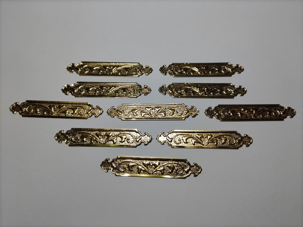 72mmx 10枚【神殿金具】 仏具、唐草、神輿、山車、神棚真鍮金具