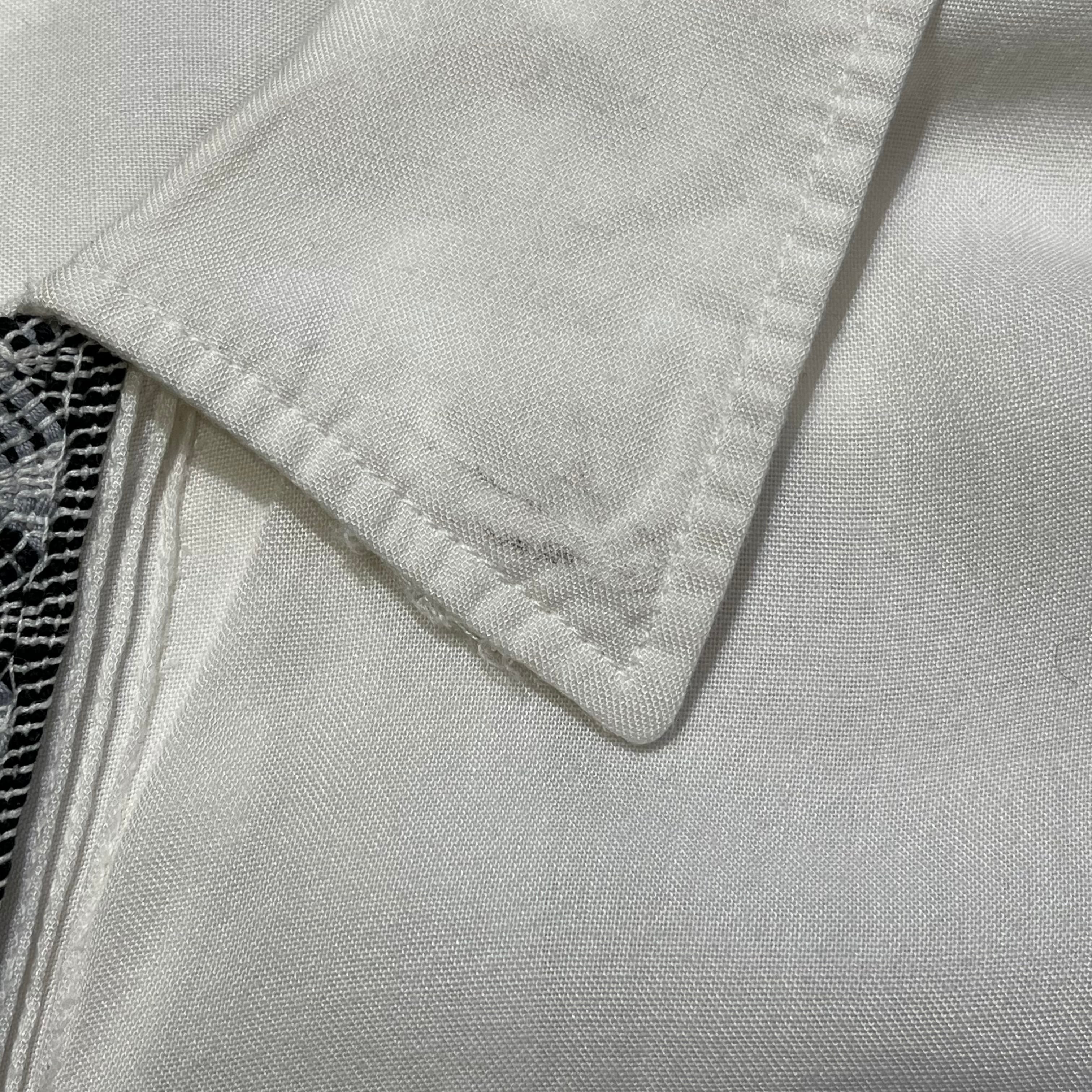 60s White Rayon Shirts 60年代 レーヨンシャツ 白 ホワイト M位