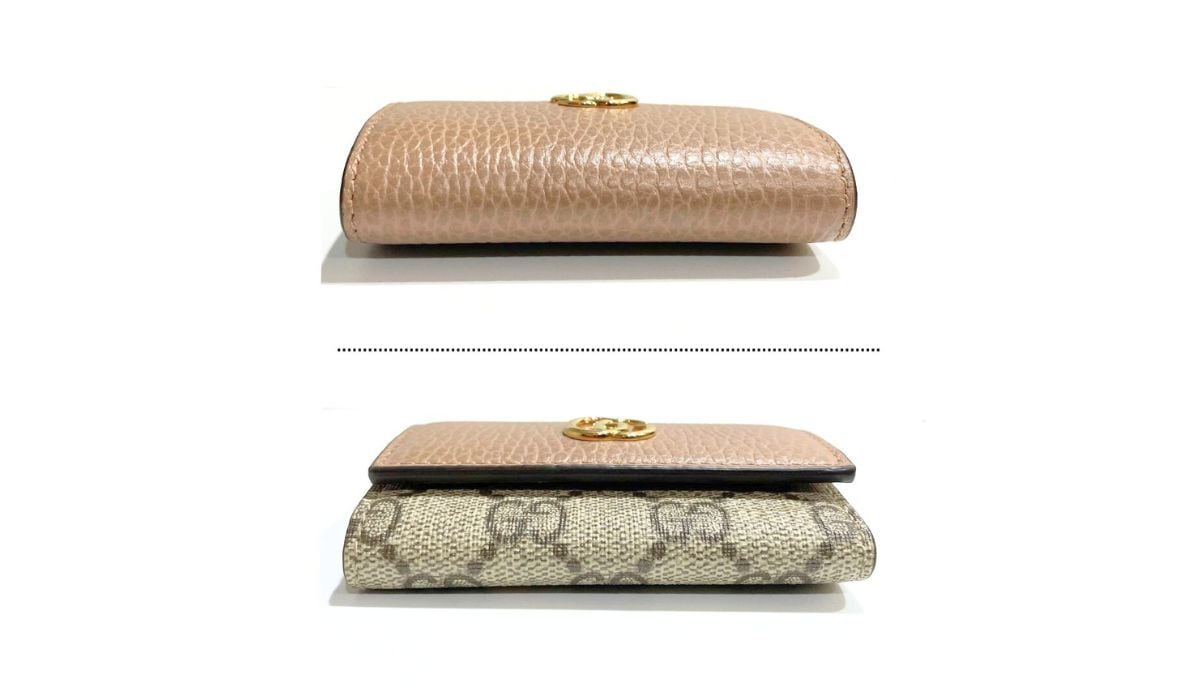 GUCCI グッチ ダブルG バイカラー 6連キーケース GGスプリーム ピンク