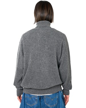 ssstein "EXTRA FINE WOOL KNIT TURTLE NECK LS〔GREY〕"