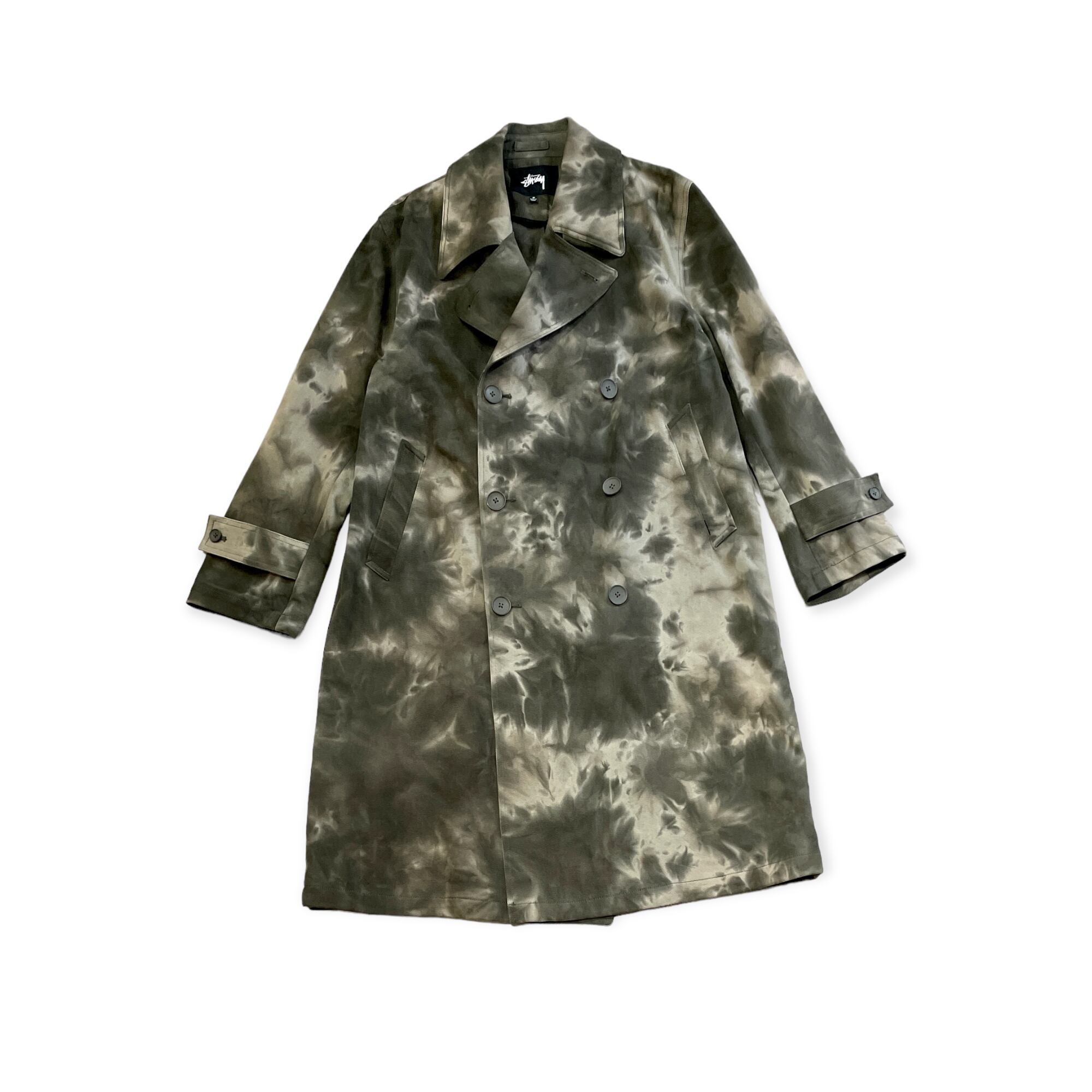 Stussy - Tie dye Trench Coat (size-M) ¥26000+tax | KODONA in the House