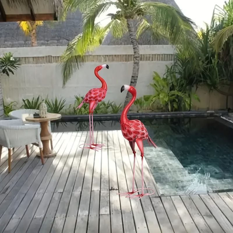 ガーデン オブジェ フラミンゴ 置物 オーナメント おしゃれ かわいい