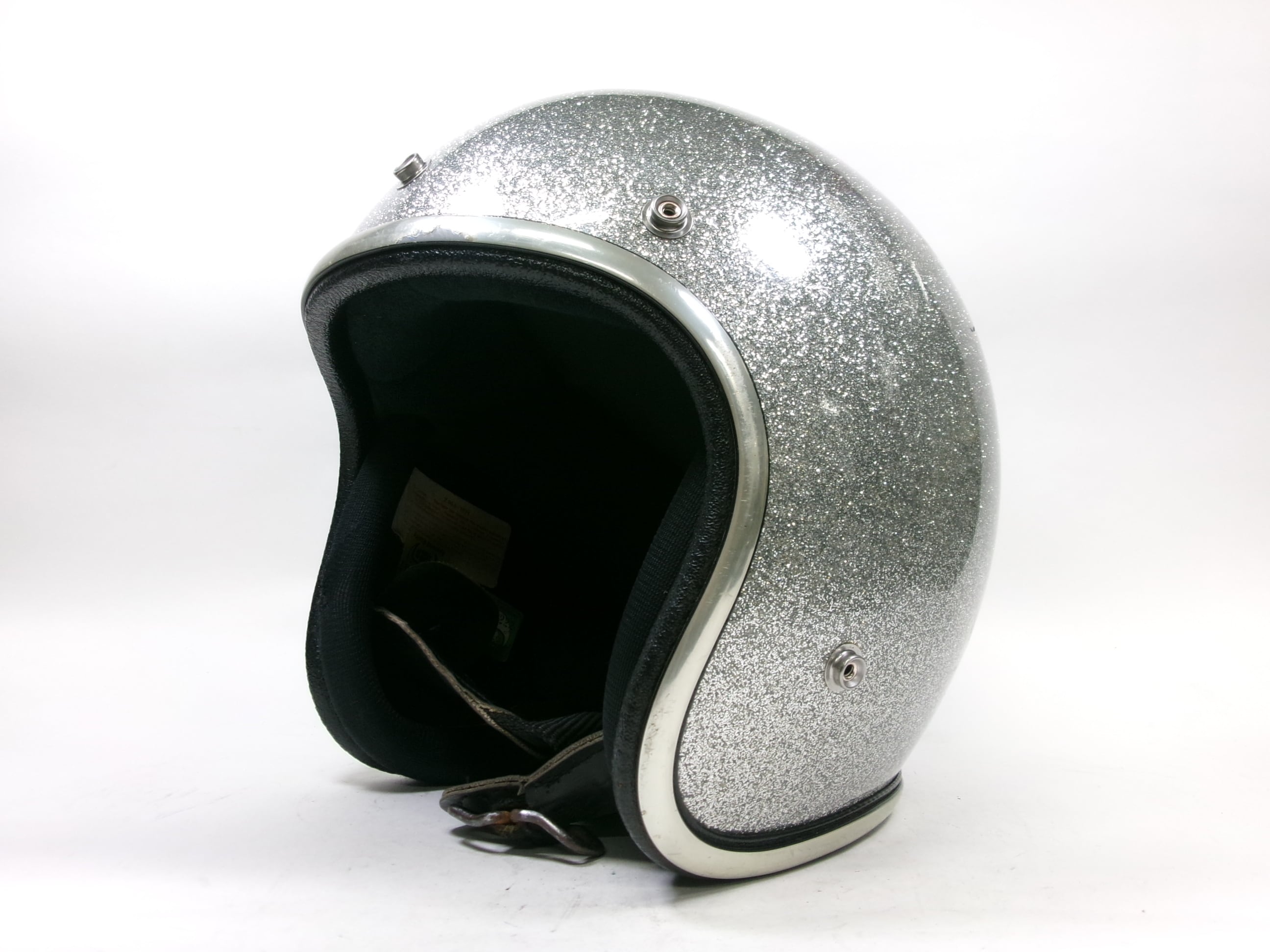最初期 70s BELL R-T オレンジ 7 1/4 ジェットヘルメット 目深加工済み