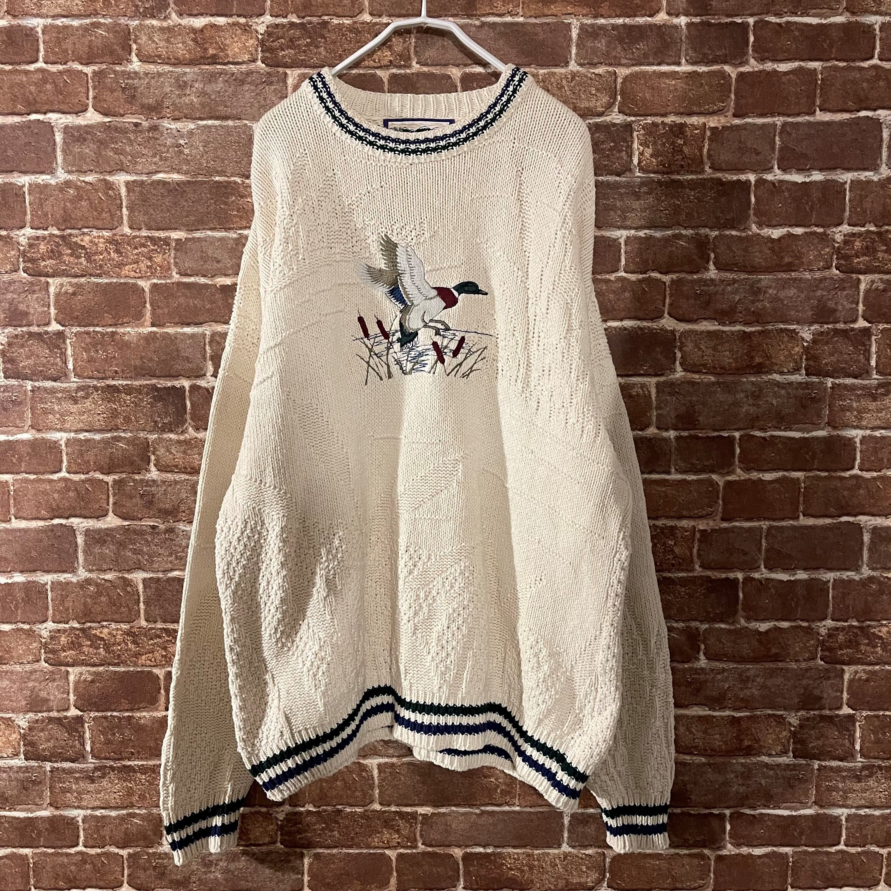 80's USA製 SHENANDOAH 鳥 刺繍 デザイン ニットセーター | OnebyOne ...