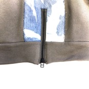 Remake Hoodie light brown×Denim【hoodie07】