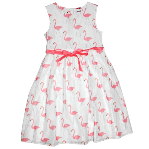 Euro vintage flamingo tulle Dress