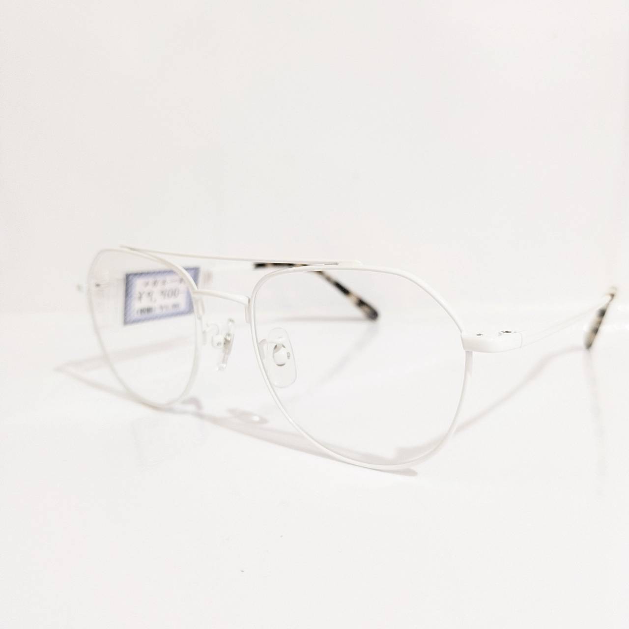 【ツーブリッジ】ボストンメタルフレーム ホワイト