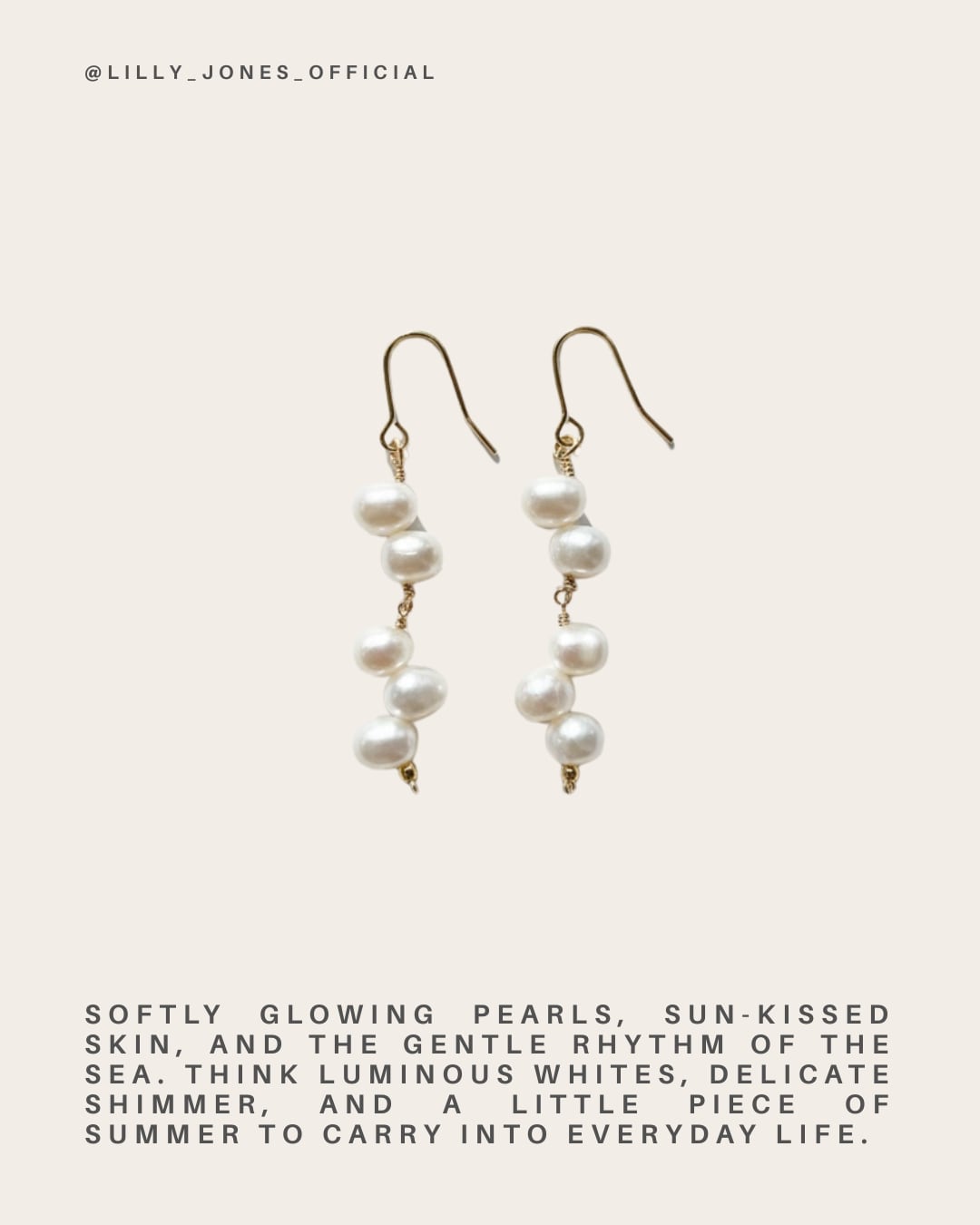 Jiggly pearl Earring