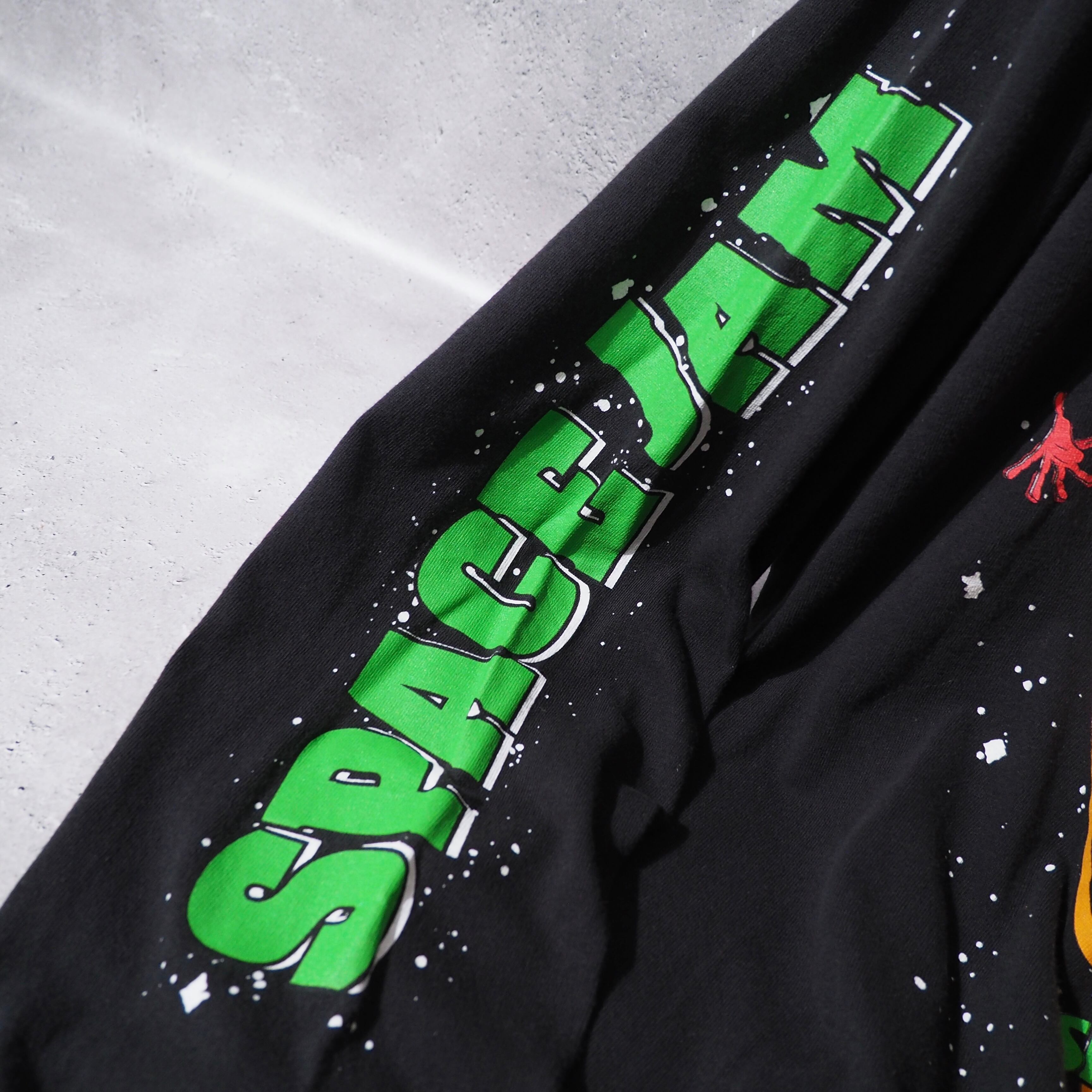 ” SPACE JAM - All Star ” Character printed long sleeve Black Tee