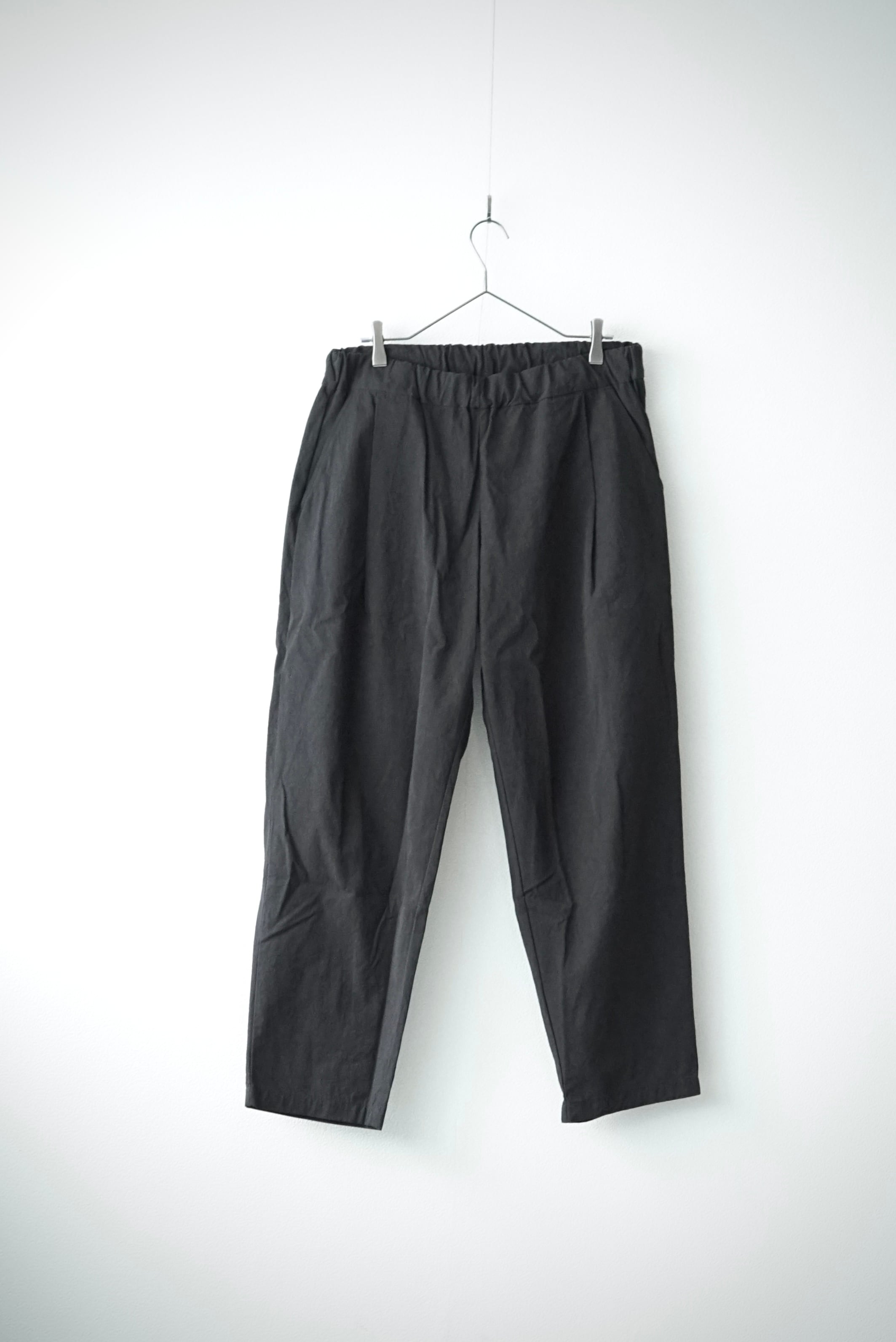 <SAMPLE>ND-GV Gabardine / P/T Easy Pants (LOGWOOD BLACK)