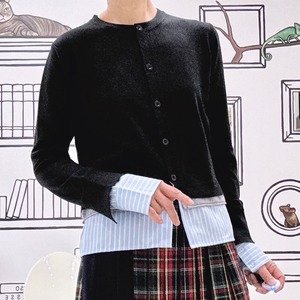 デザインニットカーディガン