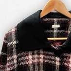 ビッグカラー レトロ調 ハーフコート｜赤チェック｜サムネイル8