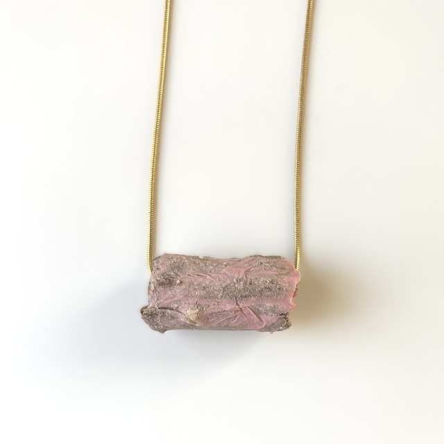 ＃25057 ネックレス／地層のパーティ　Necklace／A Party of Clay Strata