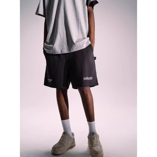 【DRIP2383】RMD Splicing Double-Sided Logo Shorts