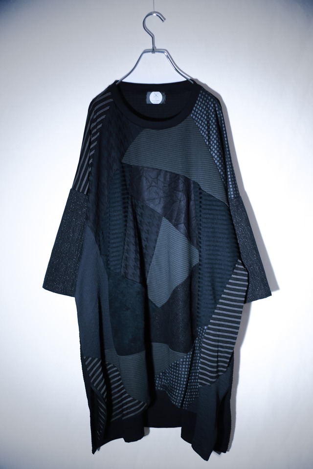 Slit-T-shirts PW(black)