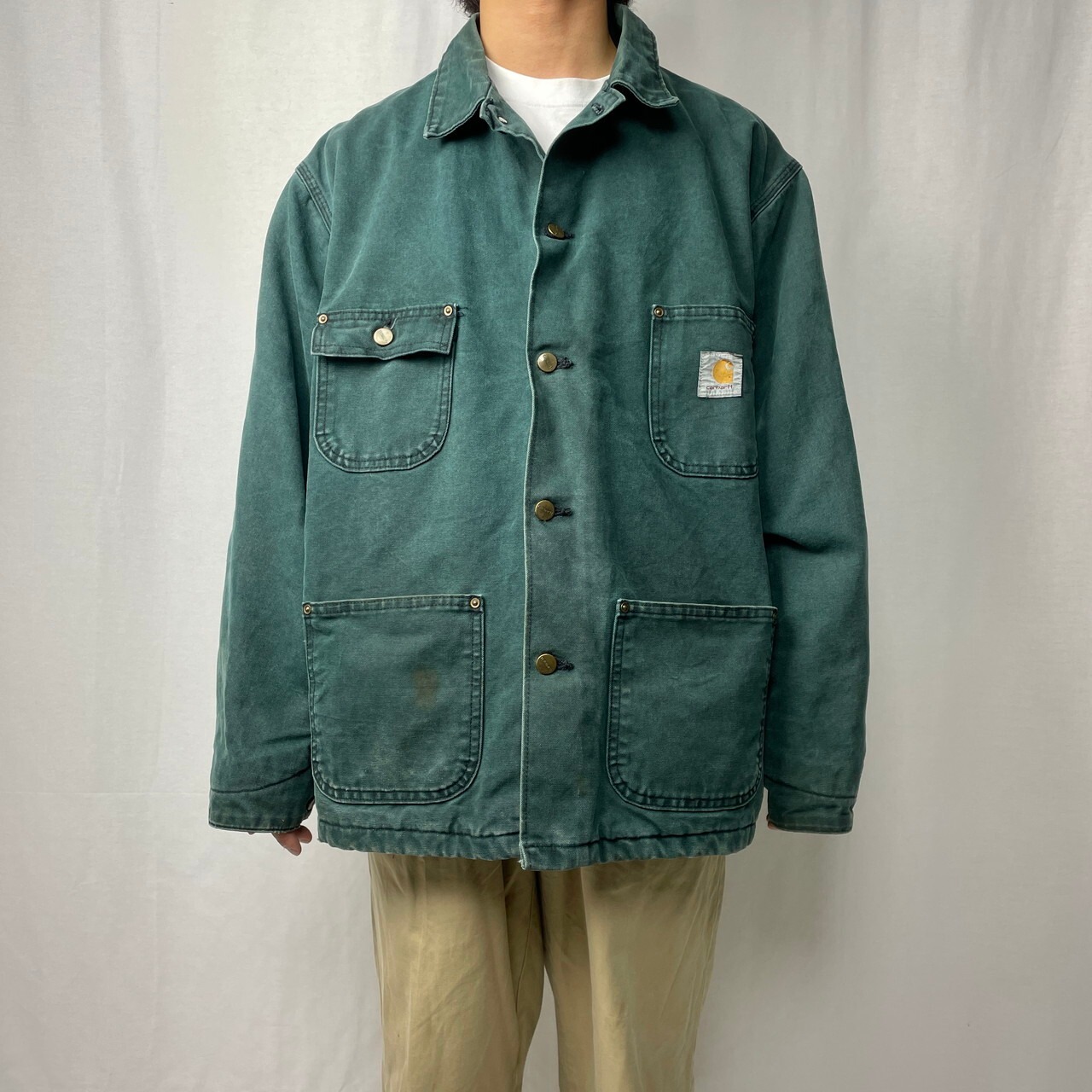 80年代 USA製 Carhartt カーハート ダック地 ミシガンチョアコート 