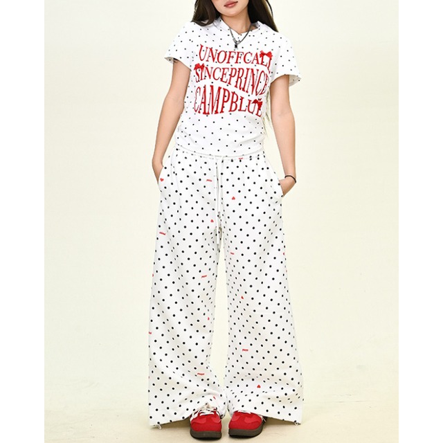 dot back logo pants　ドットバックロゴパンツ　J1223