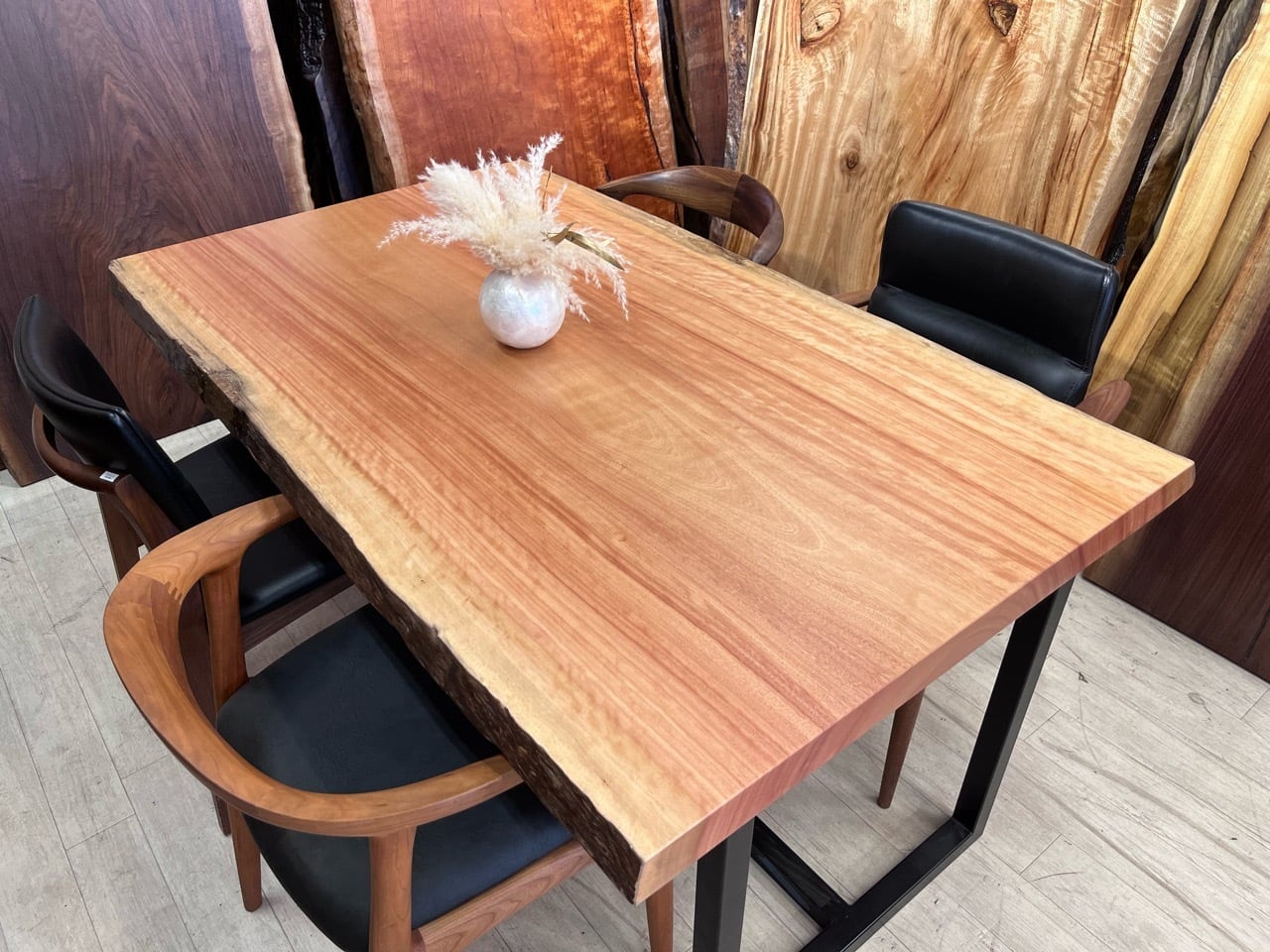 OUTLET】ボセ杢_1500×870-850×55_新宿店_テーブル天板/一枚板 2173