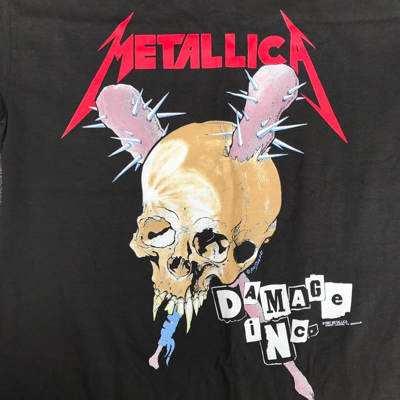 80's 90's METALLICA DAMAGE INC TOUR Tシャツ ブラック NOS