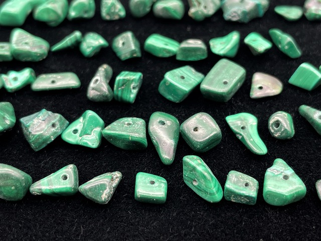 ハンドメイドビーズ素材セット（マラカイト）