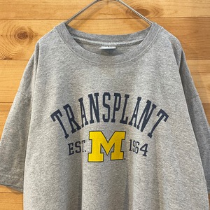 【PERRIN】カレッジ ミシガン大学 アーチロゴ Tシャツ University of Michigan Lサイズ US古着 アメリカ古着