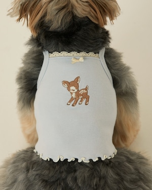 【予約】[ thesallyslaw ] Chloe top ｜Baby blue