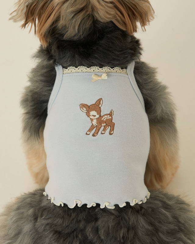 【予約】[ thesallyslaw ] Chloe top ｜Baby blue