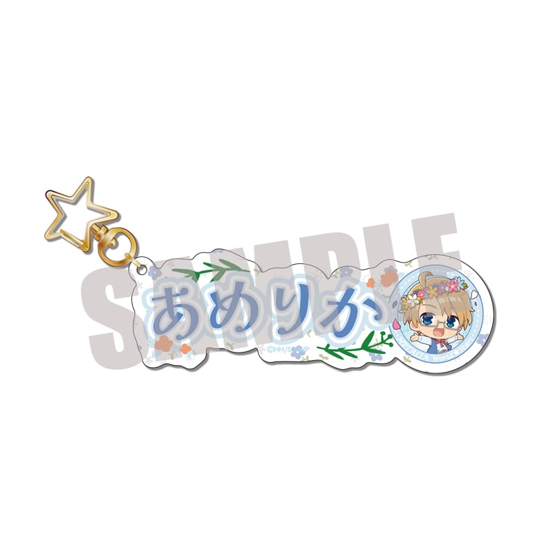 ヘタリア World☆Stars お名前キーホルダー アメリカ Spring fairy ver