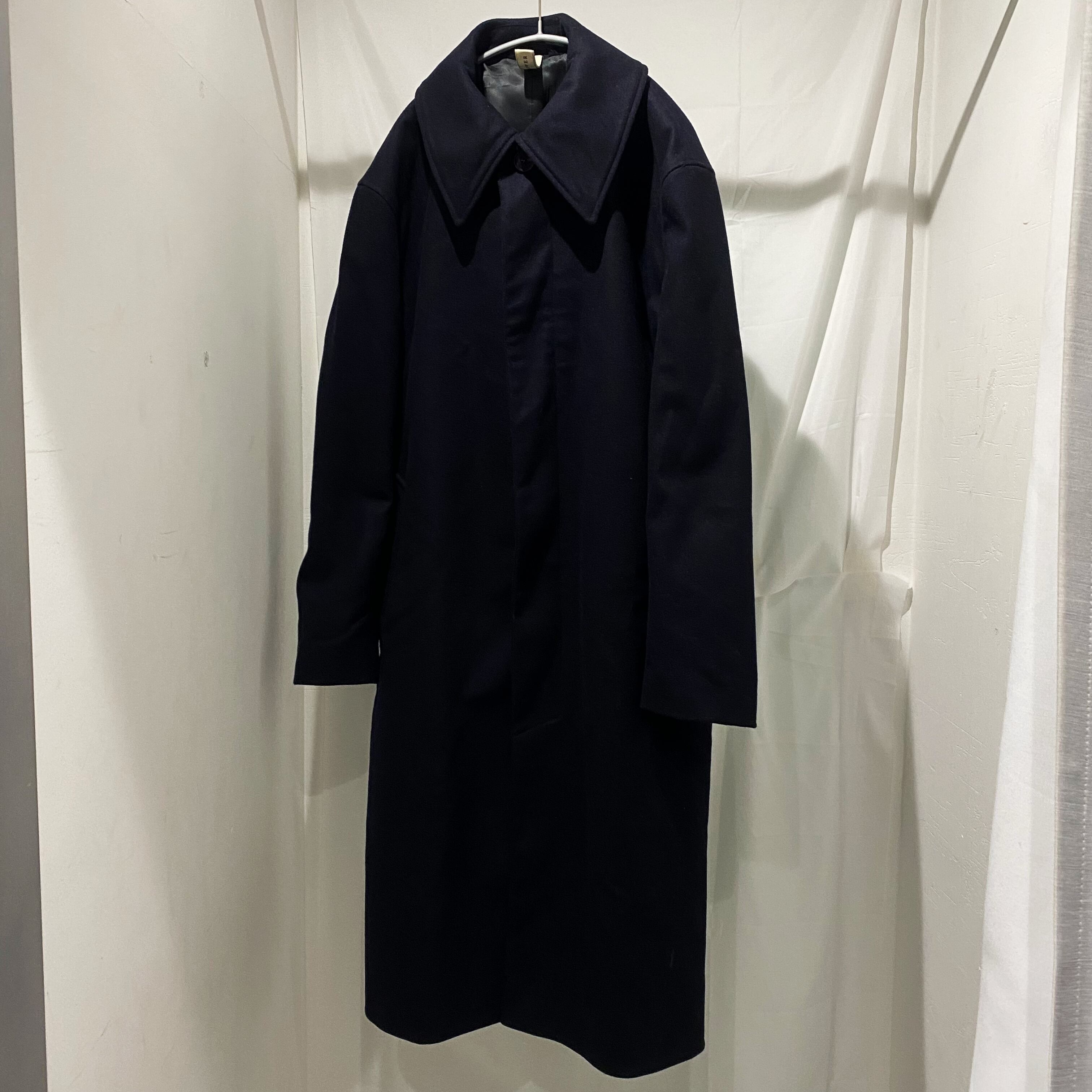 SUNFLOWER サンフラワー WINTER COAT コート ネイビー size48【中目黒 
