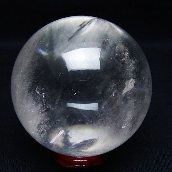 水晶 丸玉 75mm スフィア 置物 水晶玉 一点物 151-8989