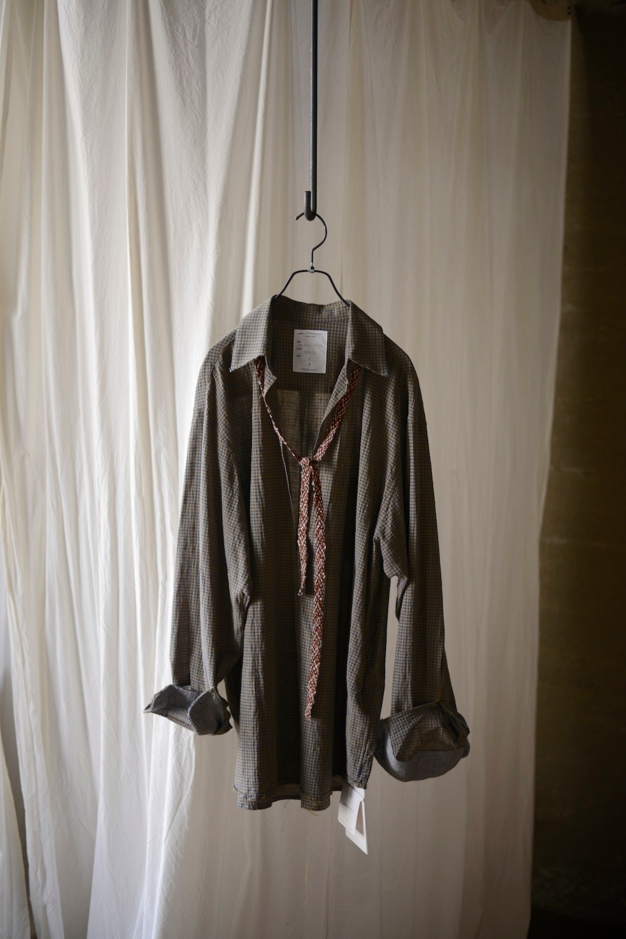 blackbird / pullover shirt check gingham