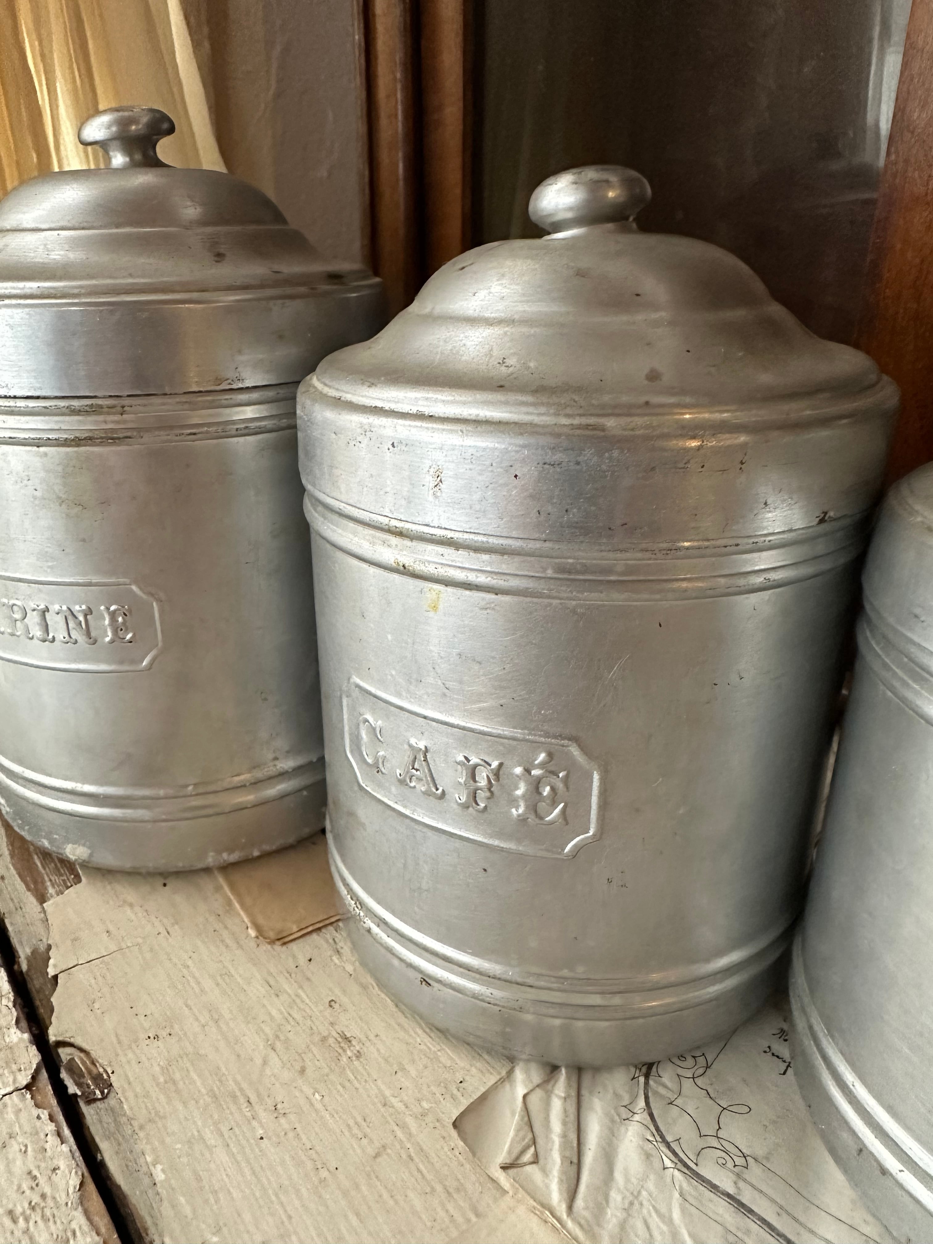 アルミキャニスター 6個SET | Brocante de La Cocotte （フランス